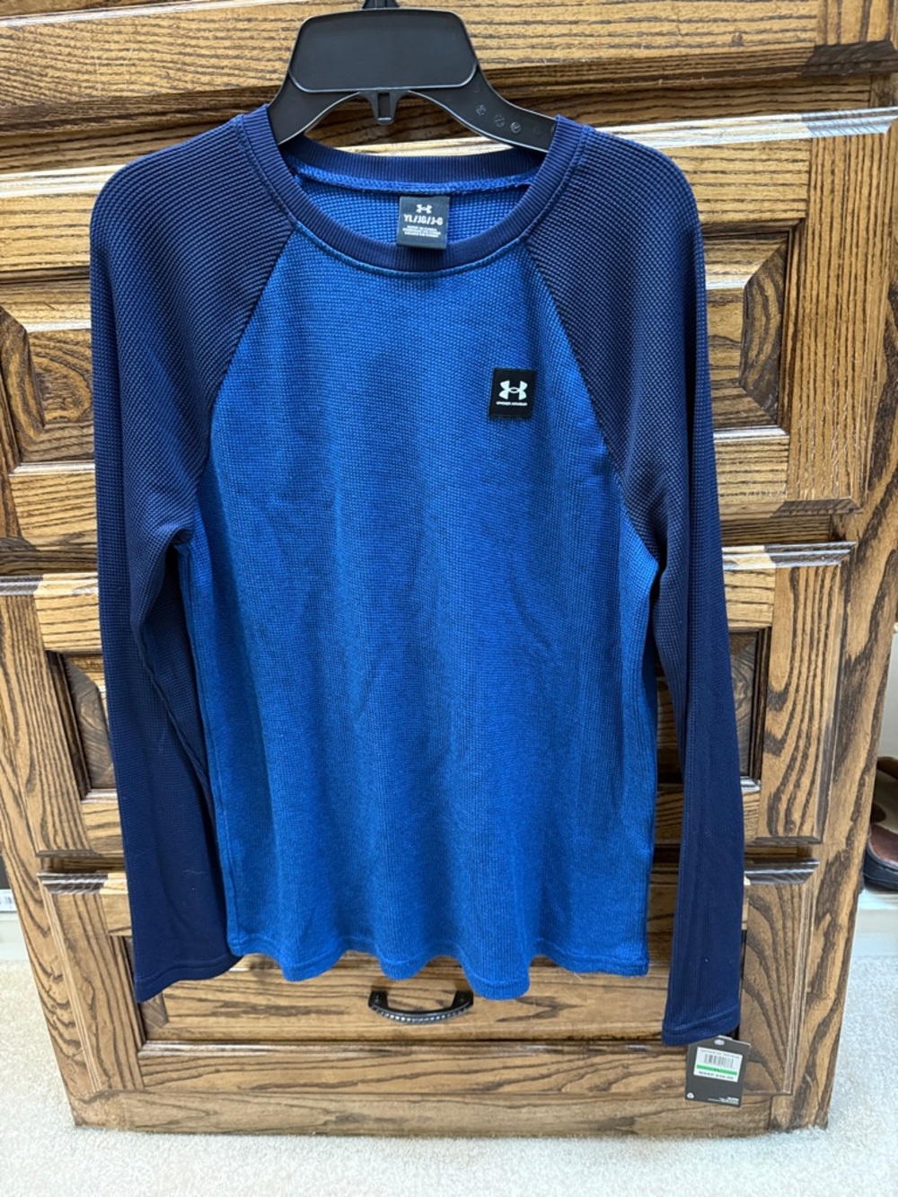 Under Armour Boys' Two-Tone Blue Long-Sleeve Performance Shirt
